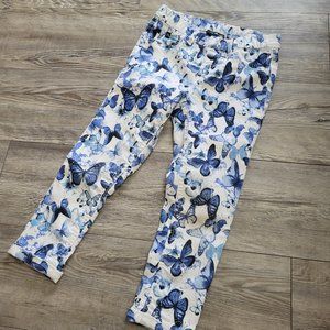 Girls Jordache Butterfly Crop Jeggings